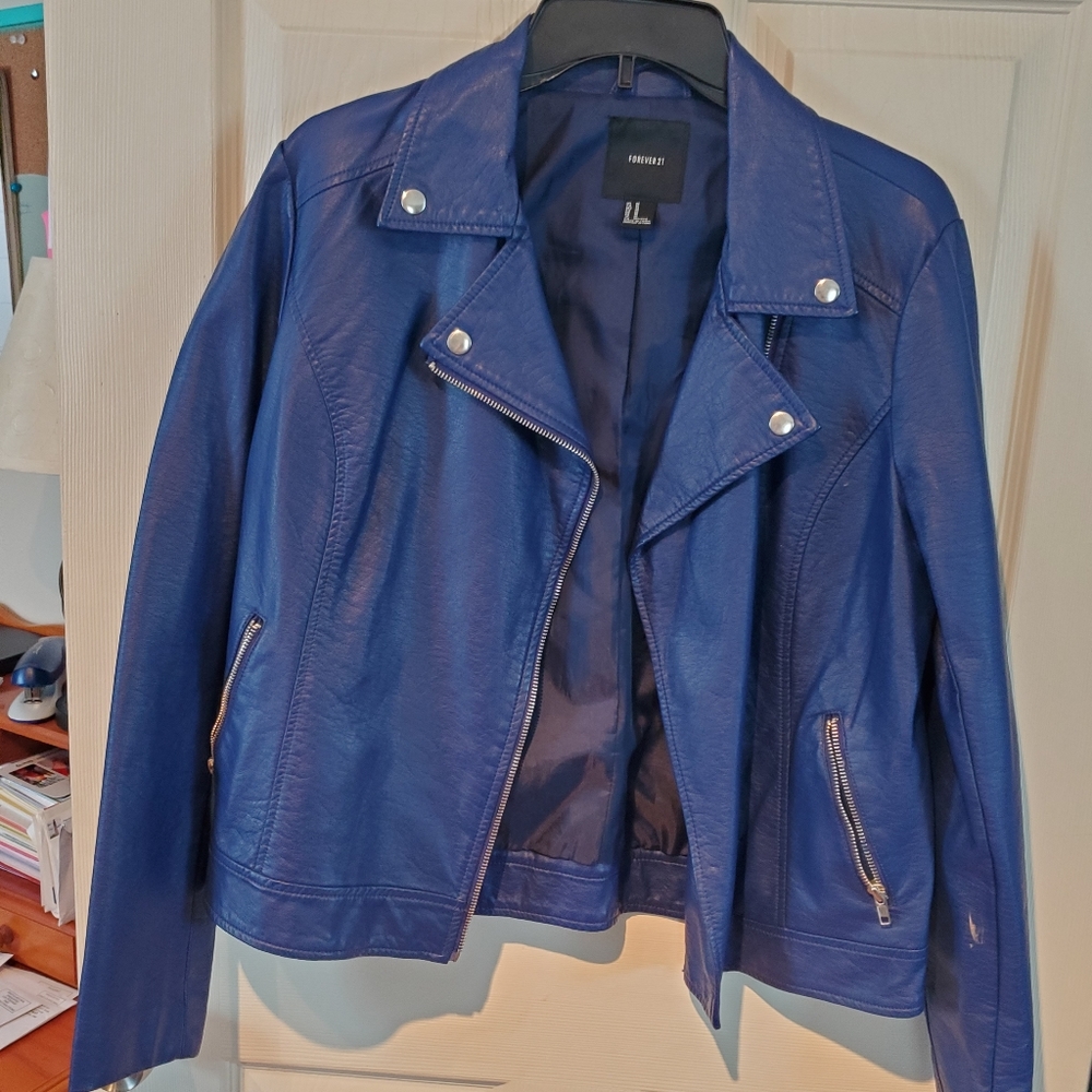 Faux leather jacket